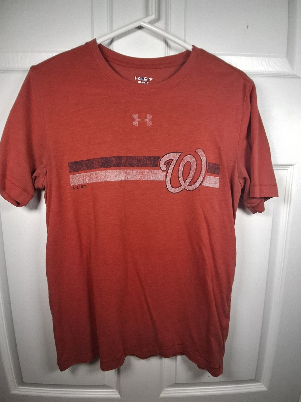 Under Armour Men's Washington Nationals Red Logo T-Shirt